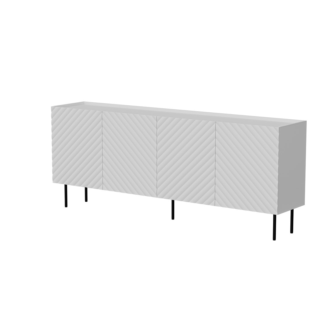 Cama LUCCA 4D Chest Of Drawers 200x40x80 White