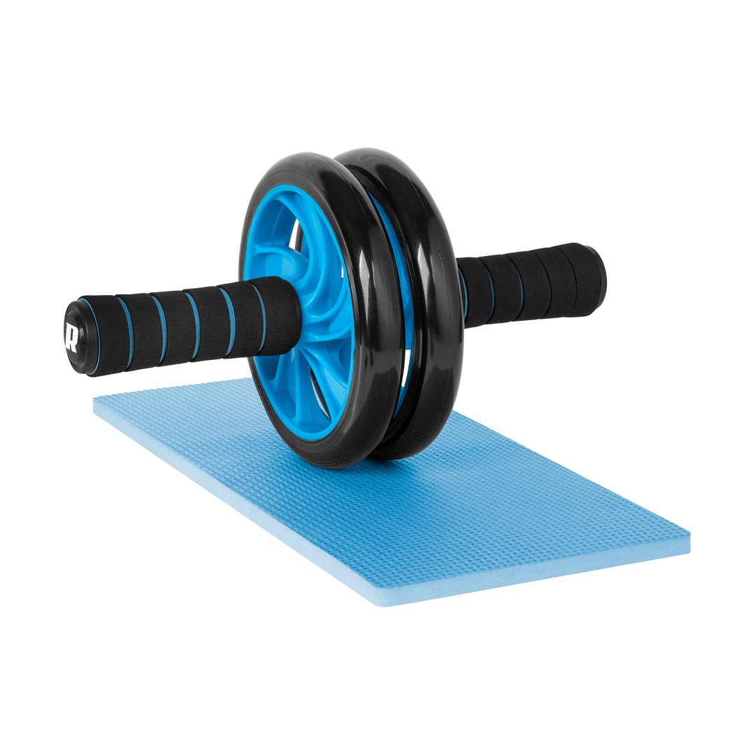 REBEL ACTIVE Double Wheel Roller For Abdominal Exercises AB Wheel