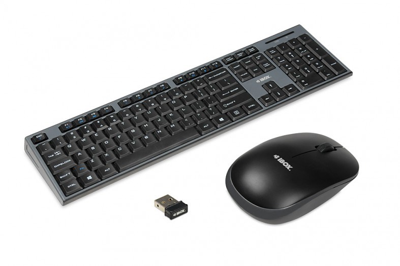 iBox DESKTOP KIT PRO keyboard Mouse included QWERTY Black