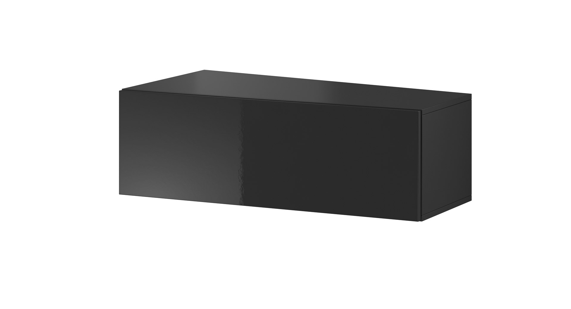 Cama TV Stand VIGO SLANT '90' 30/90/40 Black/Black Gloss