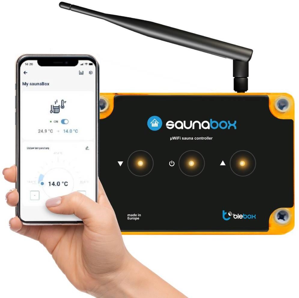 BLEBOX SaunaBox Pro I/O Module WiFi Sauna Controller
