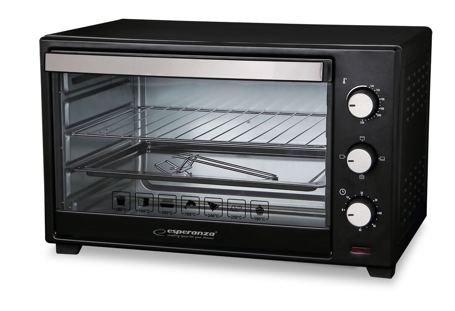 Esperanza EKO008 Mini Oven 20 L 1600 W Black