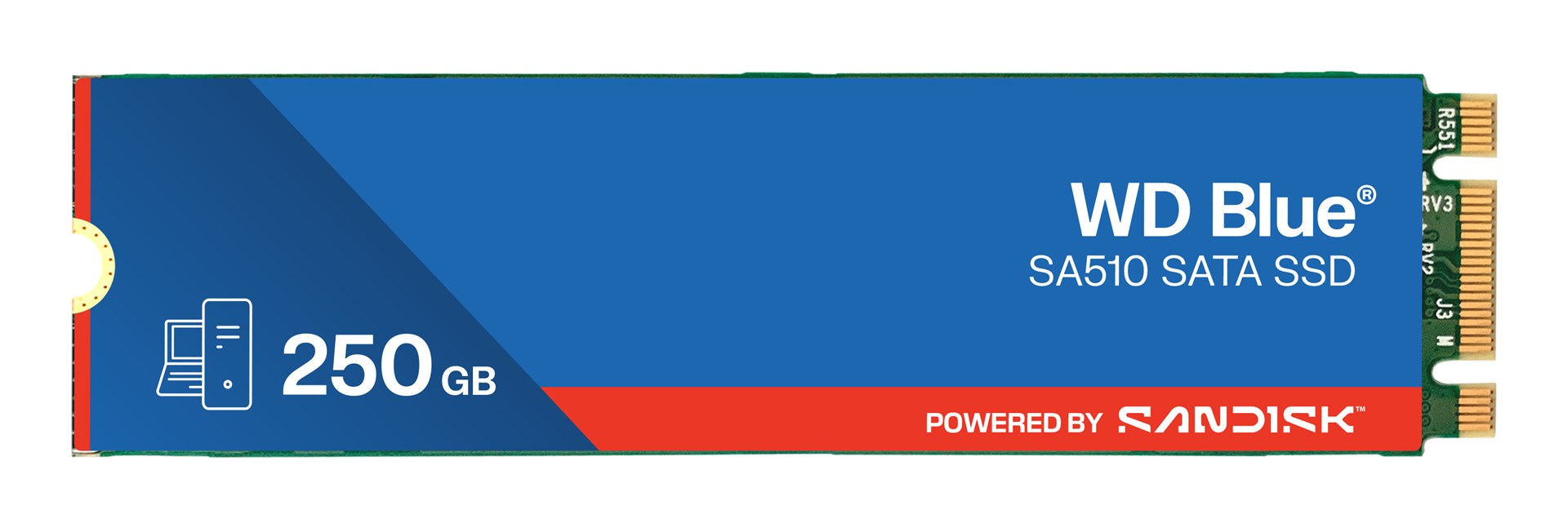 Western Digital Blue WD ™ SA510 SATA SSD M.2 2280 POWERED BY SANDISK 250 GB