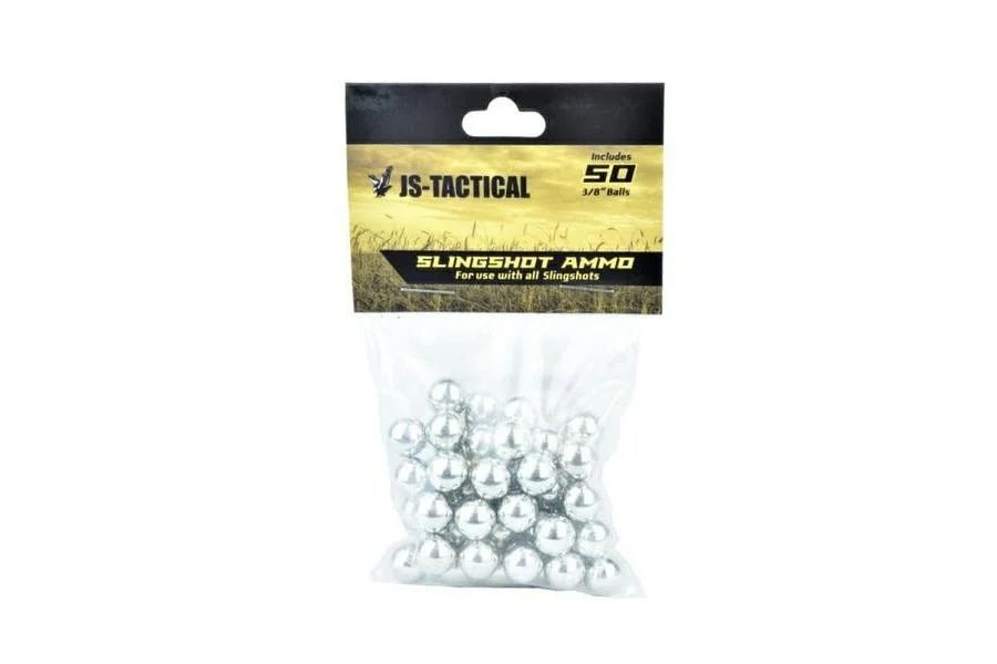 JS Tactical Steel Slingshot Balls 9.5 Mm - 50 Pieces