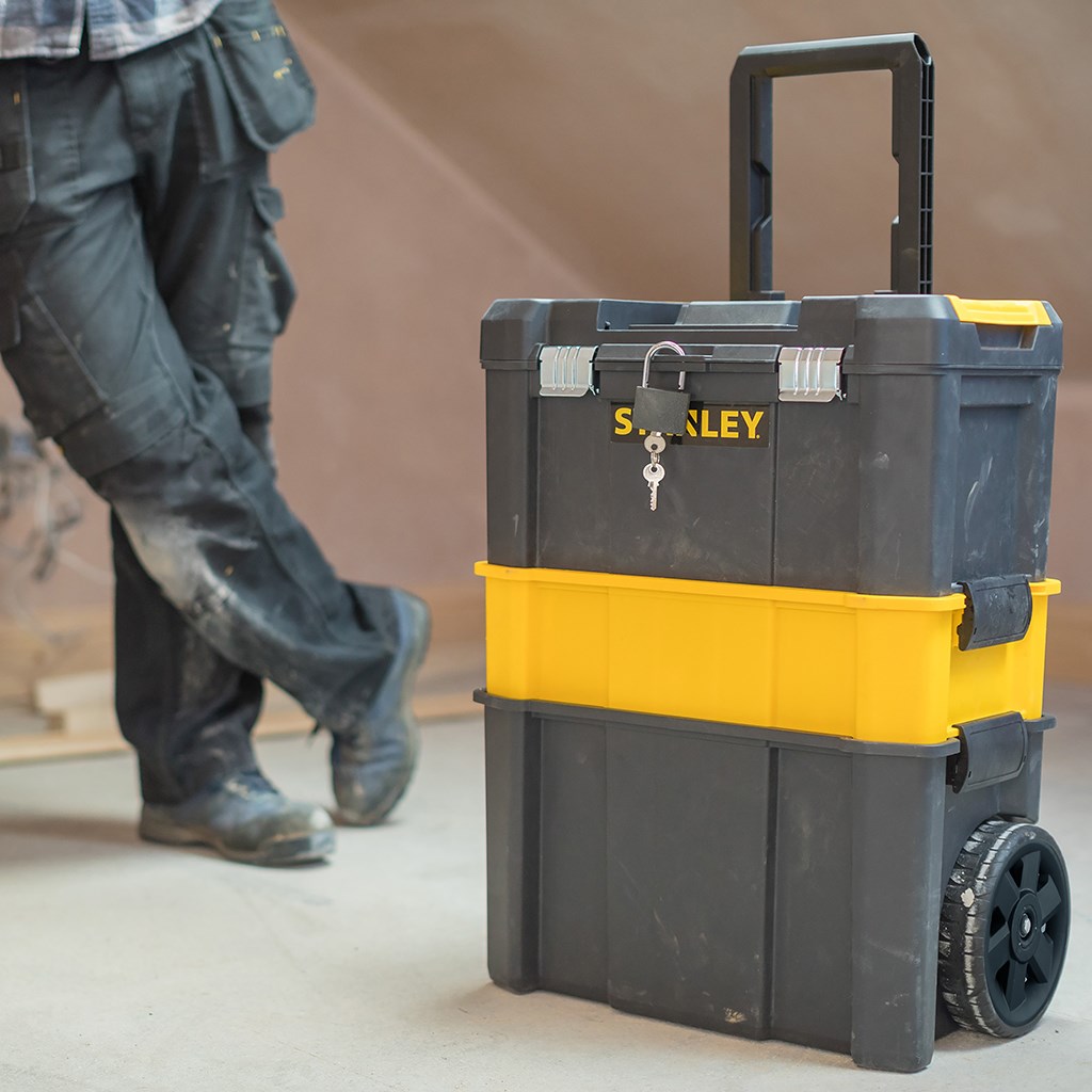 Stanley Essential Tool Hard Case Plastic Grey Yellow