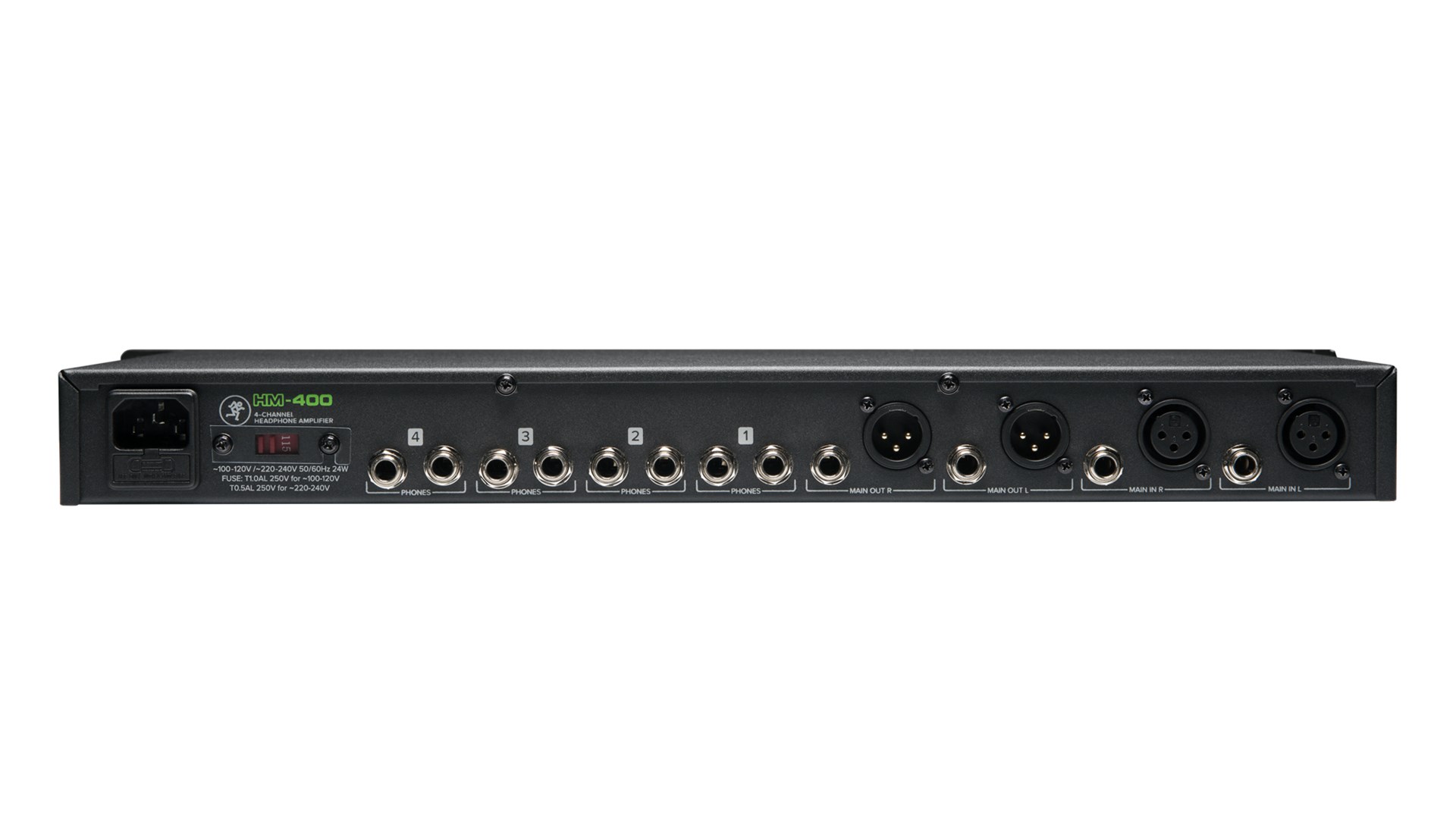 Mackie HM-400 Black Headphone Amplifier.