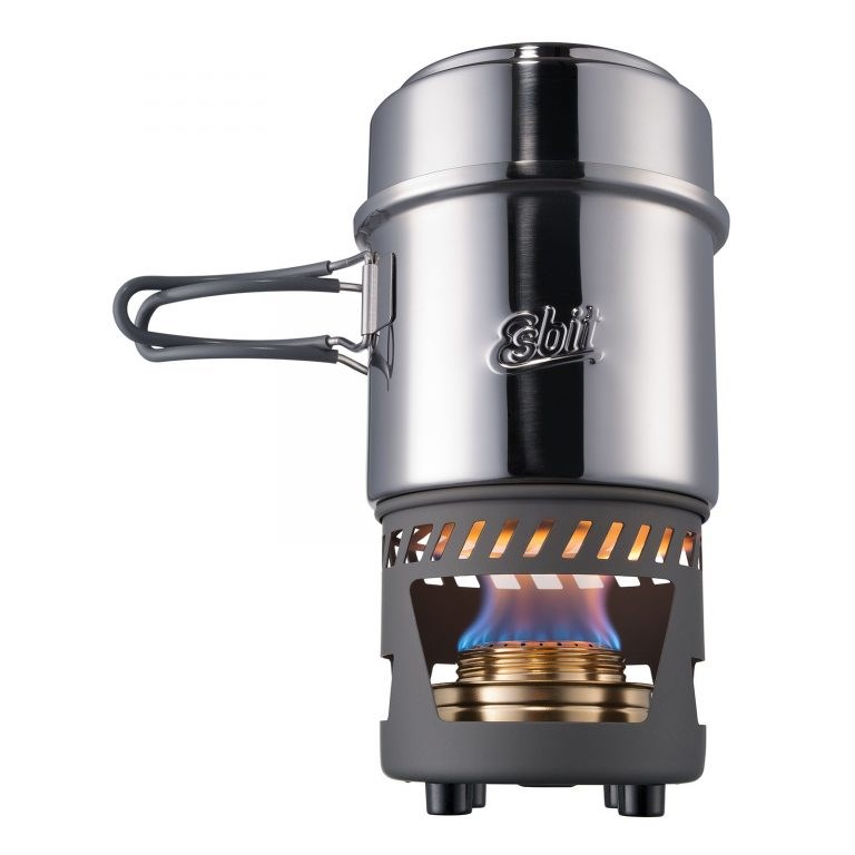 ESBIT Cookset W. Alc. Burner Jar Stainless Steel
