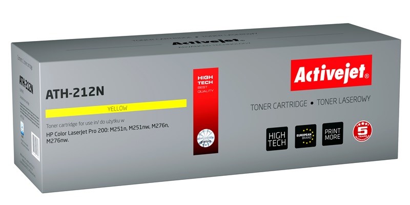 Activejet ATH-212N toner (replacement for HP 131A CF212A, Canon CRG-731Y; Supreme; 1800 pages; yellow)