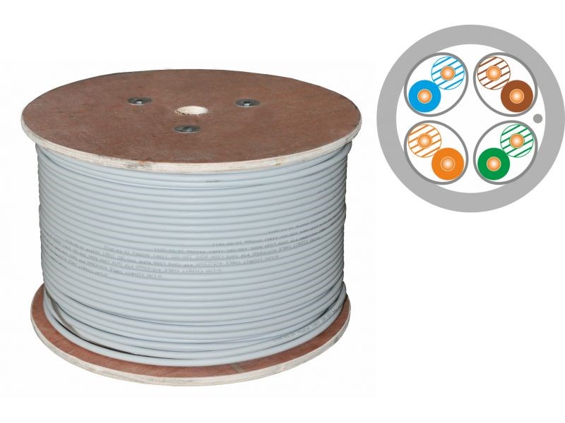 Alantec KIF6ALSOH500D networking cable White 500 m Cat6a U/FTP (STP)