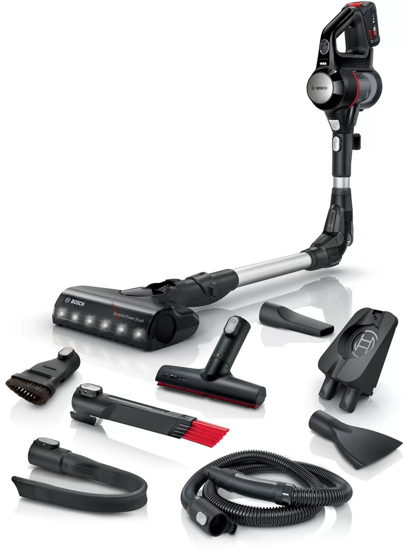 Bosch BCS711PET Stick Vacuum Battery Dry Bagless 0.3 L Black Red 3 Ah