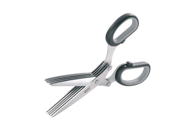 GEFU 12660 Kitchen Scissors 191 Mm Black Stainless Steel Herb