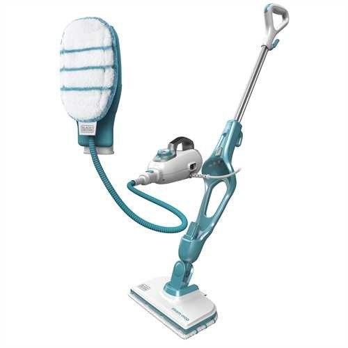 Black Decker 9IN1 Steam Mop 0.5 L 1300 W Turquoise White