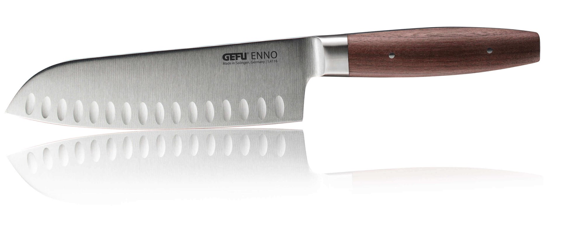 GEFU ENNO Santoku Knife With Grooves 18 Cm