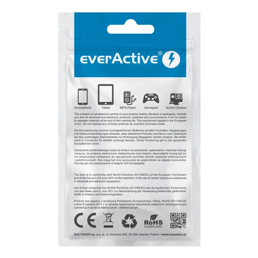 Everactive CBB-1CB USB cable 1 m USB A USB C 0.48 Gbit/s Black