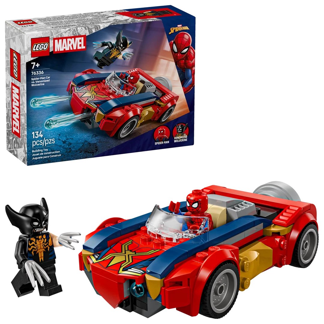 LEGO Marvel Spider-Man Car vs. Venomized Wolverine 76233