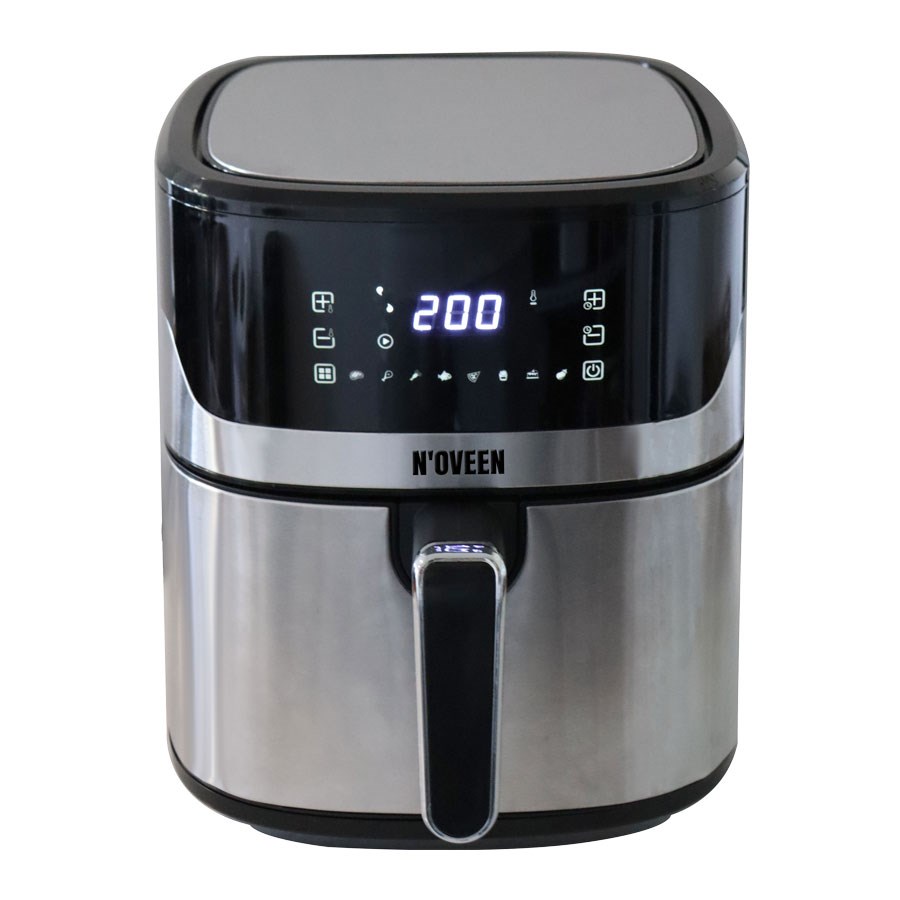 Hot Air Fryer NOVEEN AF550 6.5 L 1600 W Black Silver