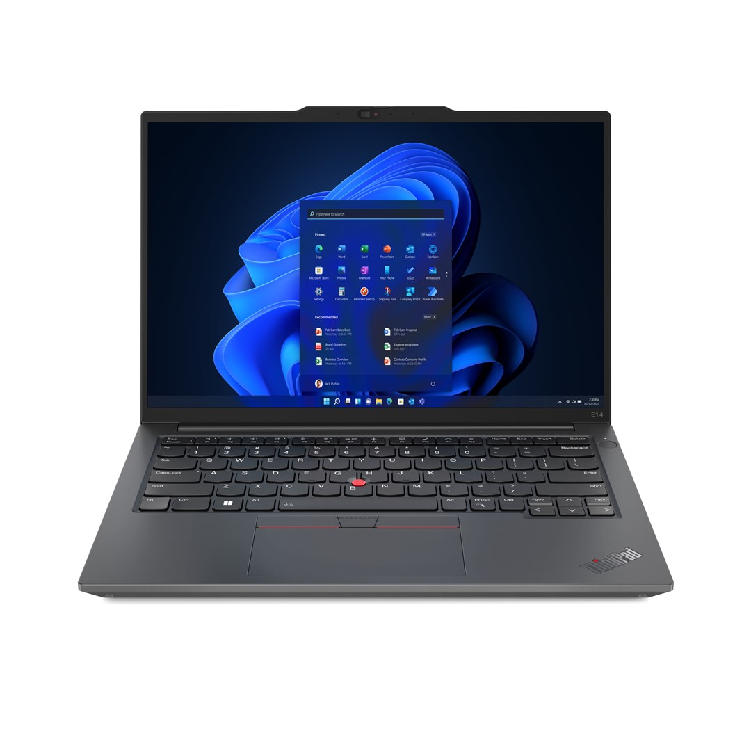 Lenovo ThinkPad E14 Gen 5 (Intel) Intel® Core™ i7 i7-1355U Laptop 35.6 cm (14") Touchscreen WUXGA 16 GB DDR4-SDRAM 512 GB SSD Wi-Fi 6 (802.11ax) Windows 11 Pro US English Graphite, Black