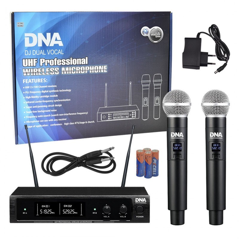 DNA DJ DUAL VOCAL Wireless Vocal Microphones
