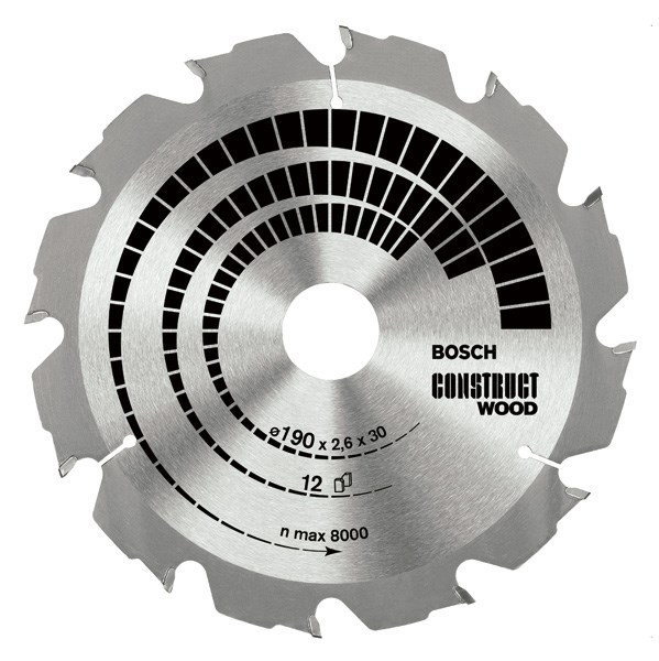BOSCH SAW CONSTRU. WOOD 500x30x36z X3 8 MATT. WITH NAILS