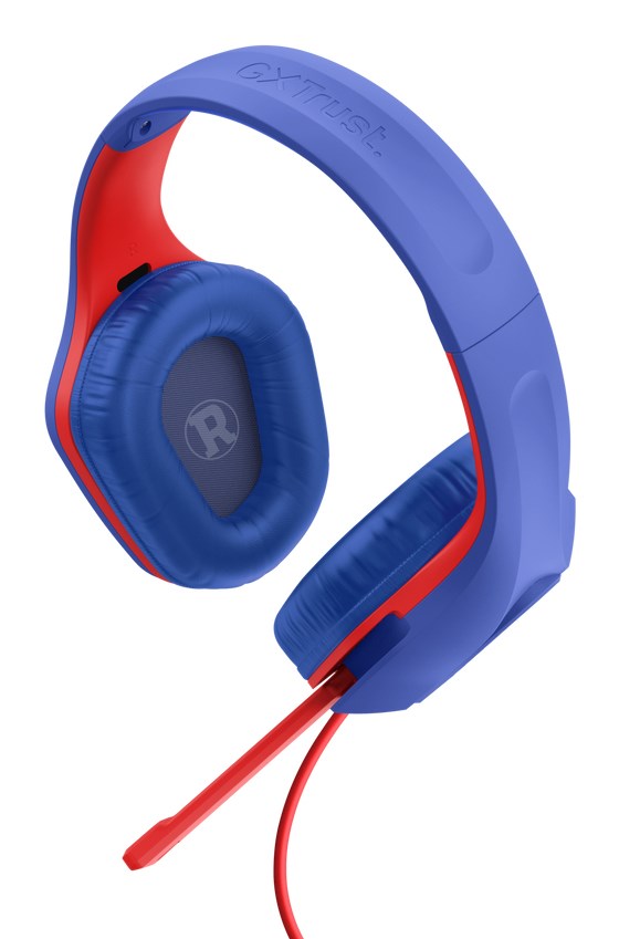 Trust GXT 415SM Zirox Headset Wired Head-band Gaming Blue, Red