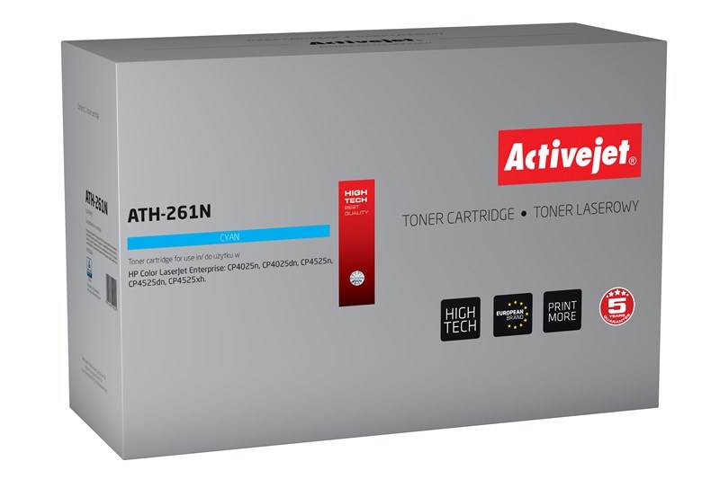 Activejet ATH-261N toner (replacement for HP CE261A; Supreme; 11000 pages; cyan)