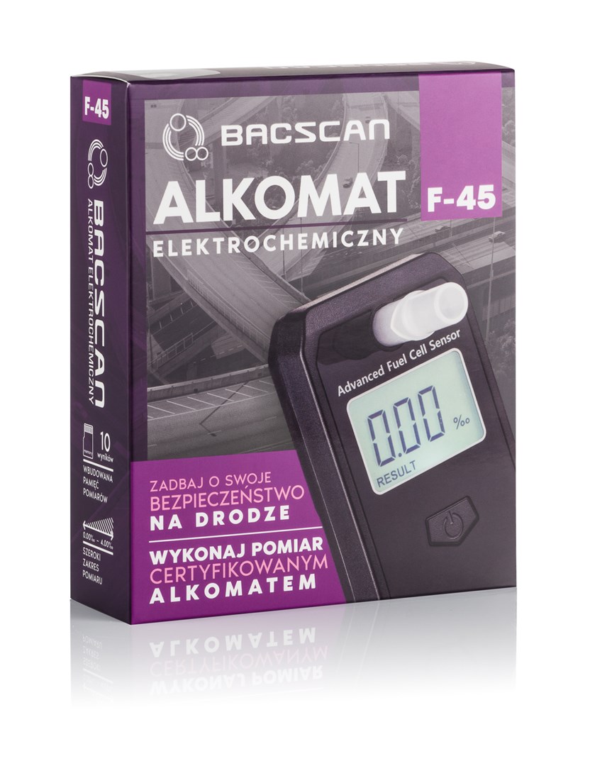 BACscan F-45 Alcohol Tester 0 - 4 Black