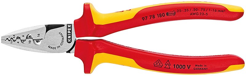 Knipex 97 78 180 Cable Crimper Combination Tool