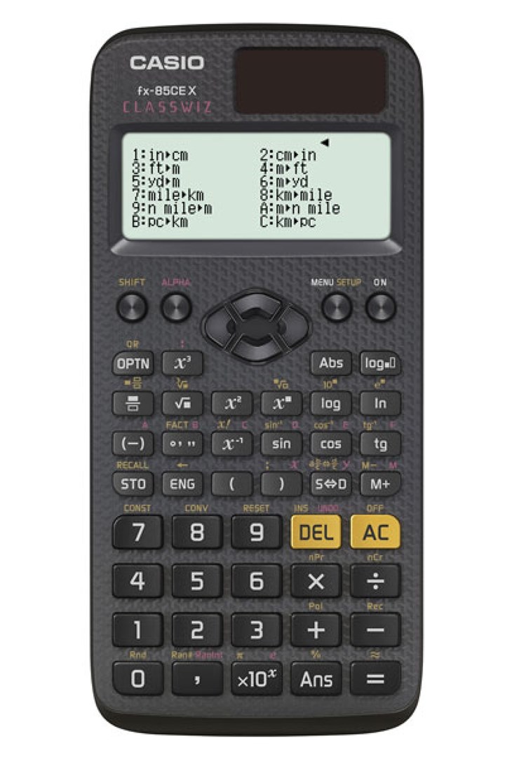 CASIO FX-85CEX SCIENTIFIC CALCULATOR OFFICE SCHOOL 379 FUNCTIONS 77X166MM BLACK