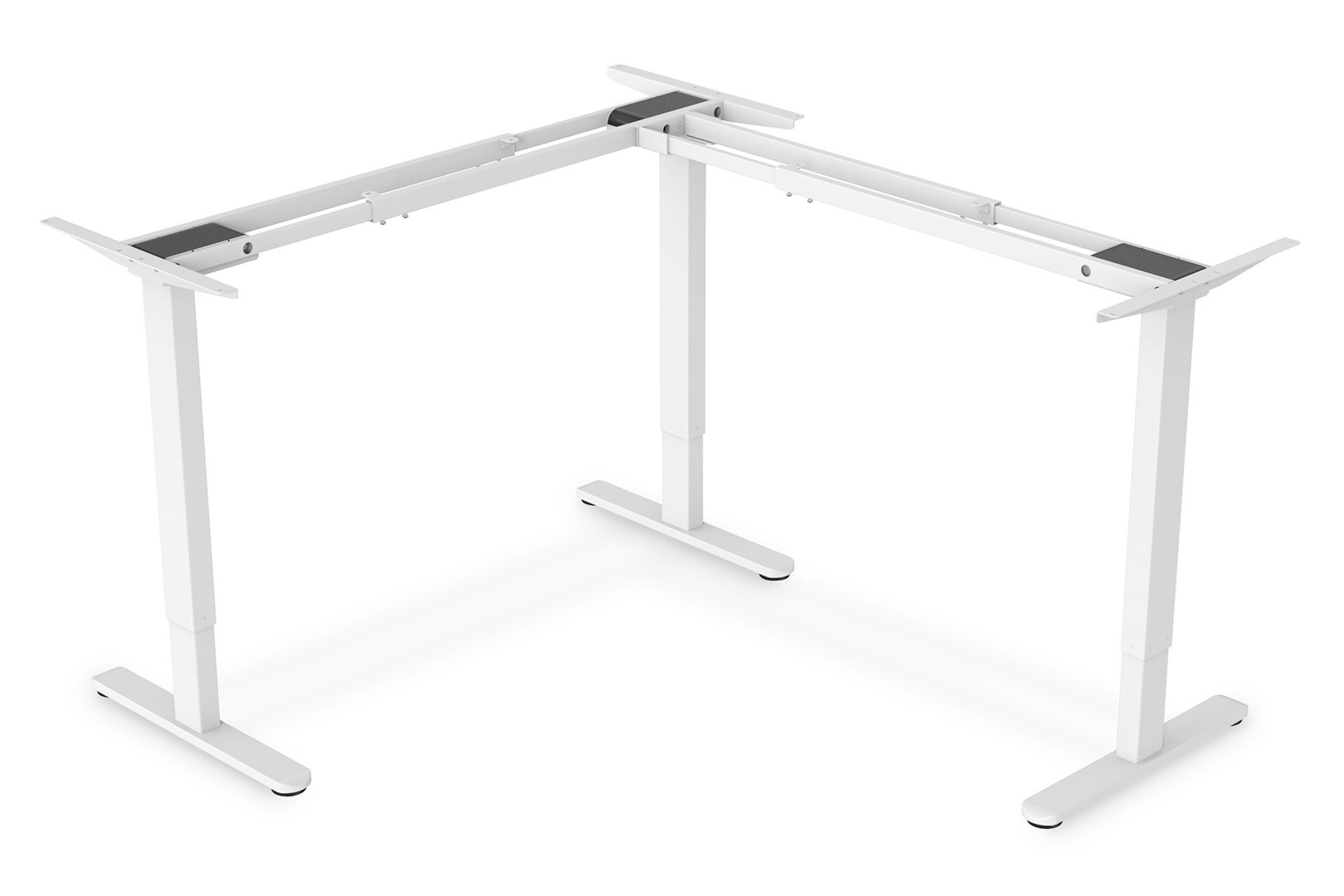 Digitus Electric Adjustable L-Shape Desk - White
