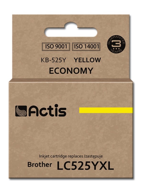 Actis KB-525Y ink (replacement for Brother LC-525Y; Standard; 15 ml; yellow)