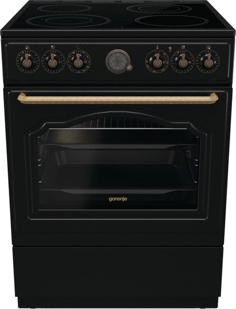 Gorenje GECS6B71CLB Freestanding cooker Electric Ceramic hob Black