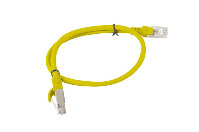 Lanberg PCU5-20CC-0100-Y networking cable Yellow 1 m Cat5e U/UTP (UTP)