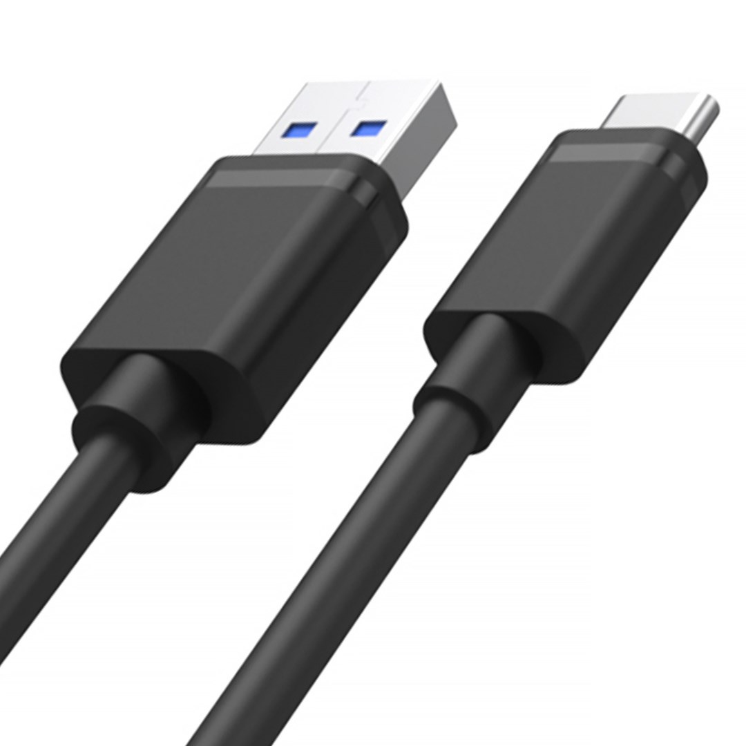 UNITEK KABEL USB USB-A — USB-C 50CM Y-C481BK BLACK