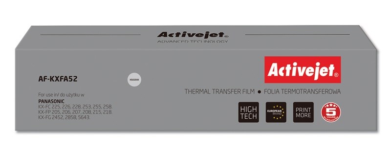Activejet AF-KXFA52 Copy Film - Panasonic KX-FA52 Replacement