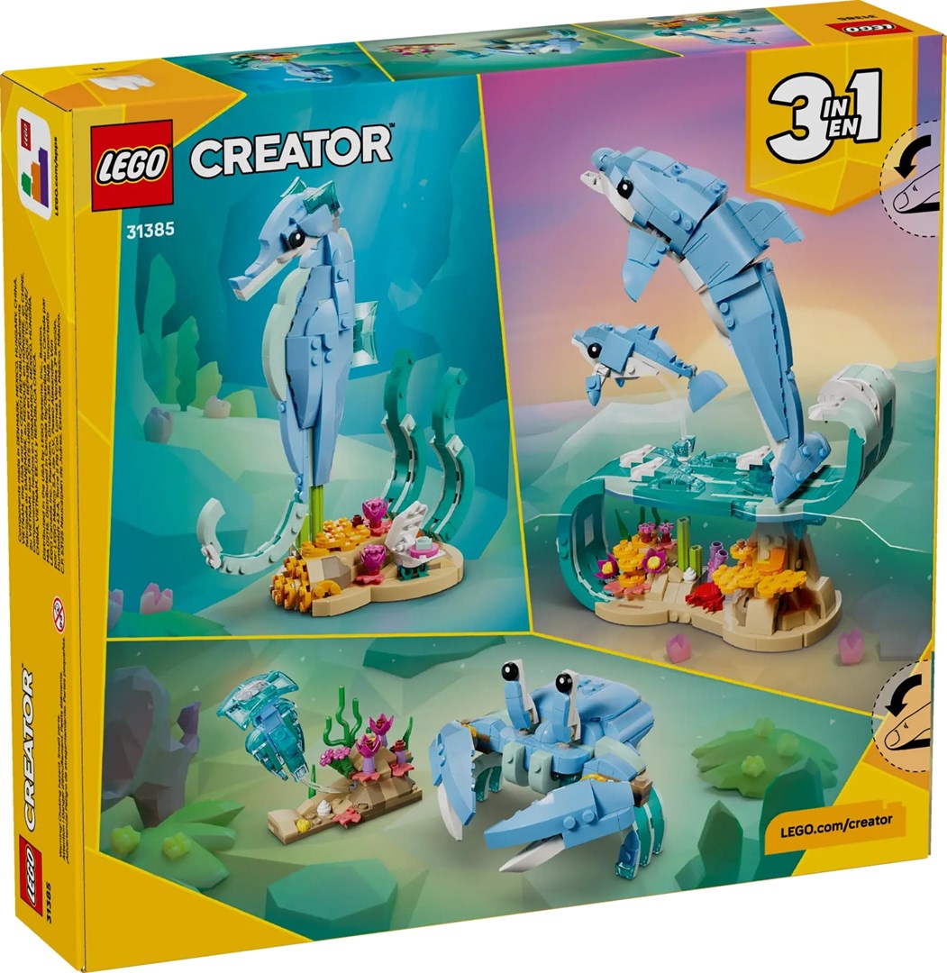 LEGO 31385 Creator 3-In-1 Meerestiere: Wunderschne Delfine
