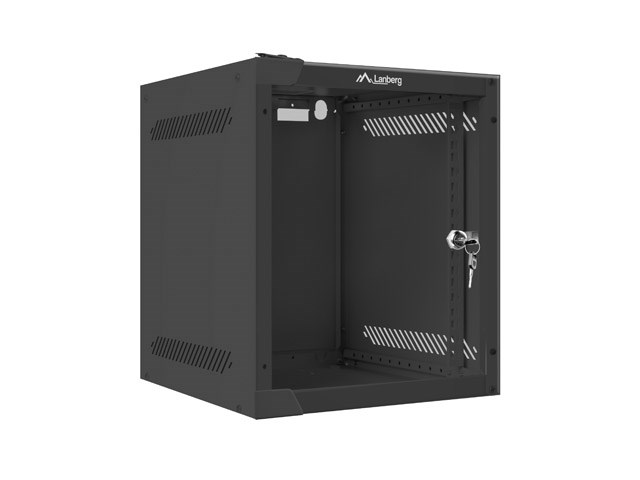 Lanberg WF10-2306-10B rack cabinet 6U Wall mounted rack Black