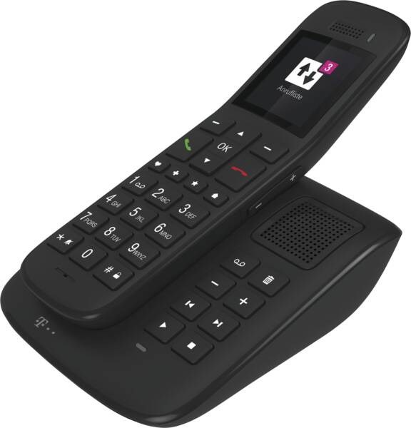 Telekom Sinus A32 Grotastenschnurlostelefon Mit Anrufbeantworter Ebenholz