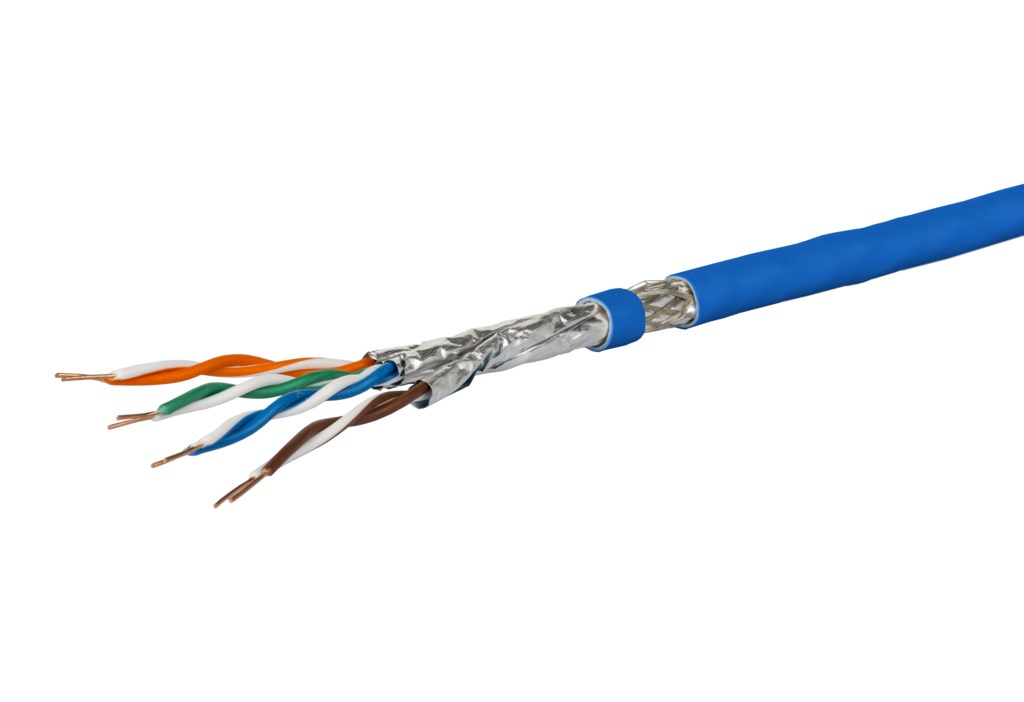 METZ CONNECT 1308427B34145 networking cable Blue 100 m Cat7a S/FTP (S-STP)