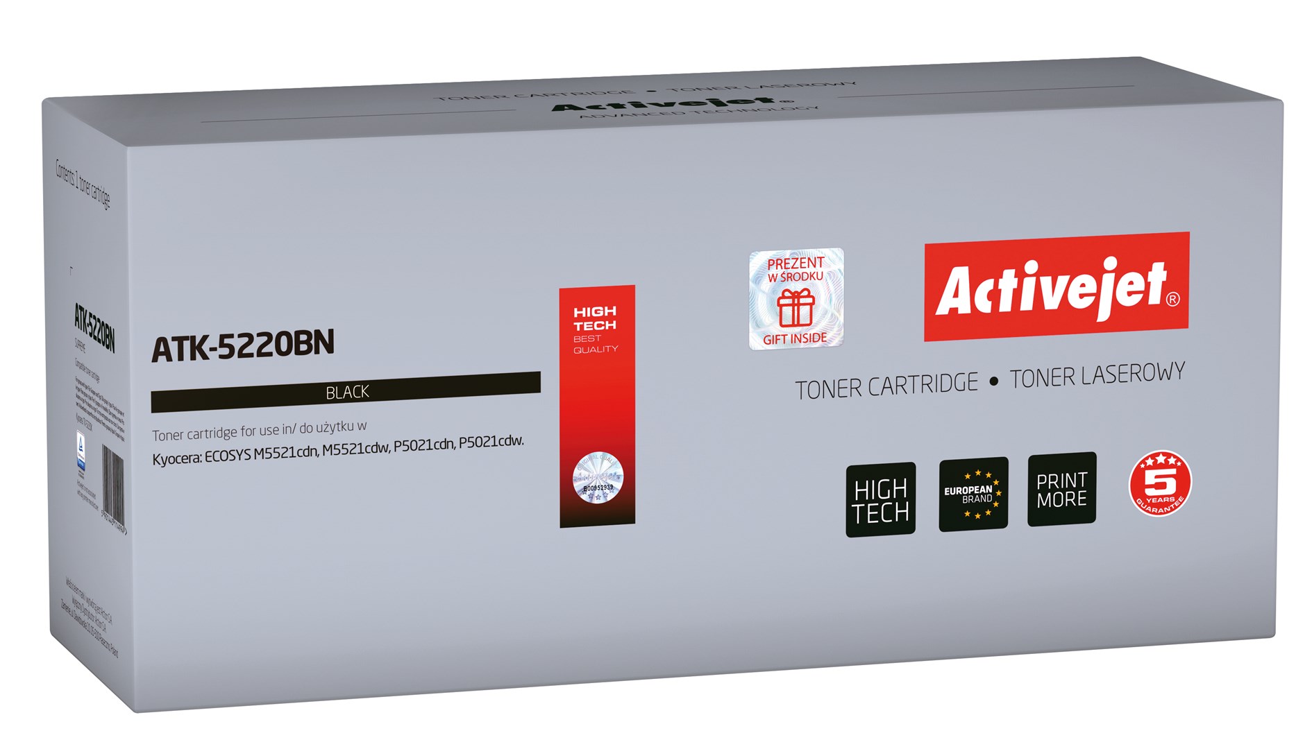 Activejet ATK-5220BN toner (replacement for Kyocera TK-5220K; Supreme; 1200 pages; black)