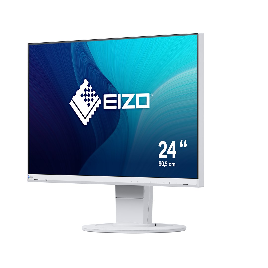 EIZO FlexScan EV2460-WT computer monitor 60.5 cm (23.8") 1920 x 1080 pixels Full HD LCD White