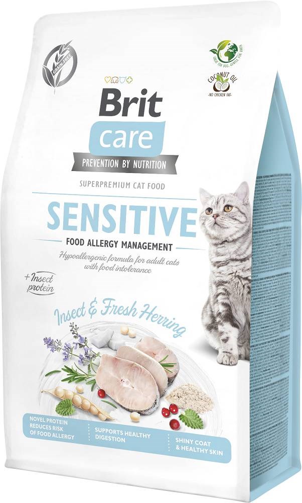 BRIT Care Grain-Free Adult Insect Herring Sensitive - Dry Cat Food - 400g