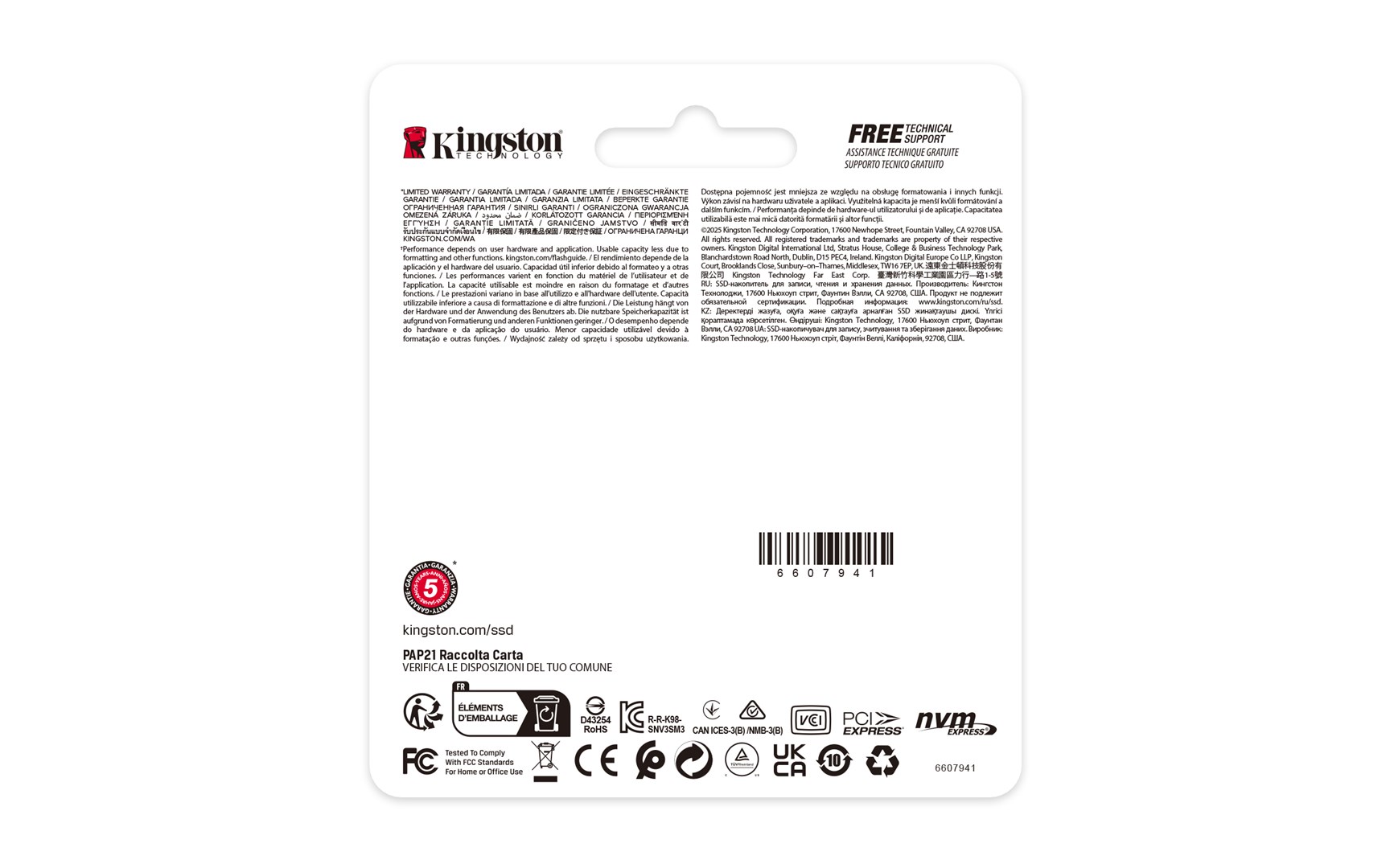 Kingston Technology 2000G NV3 M.2 2230 NVMe SSD