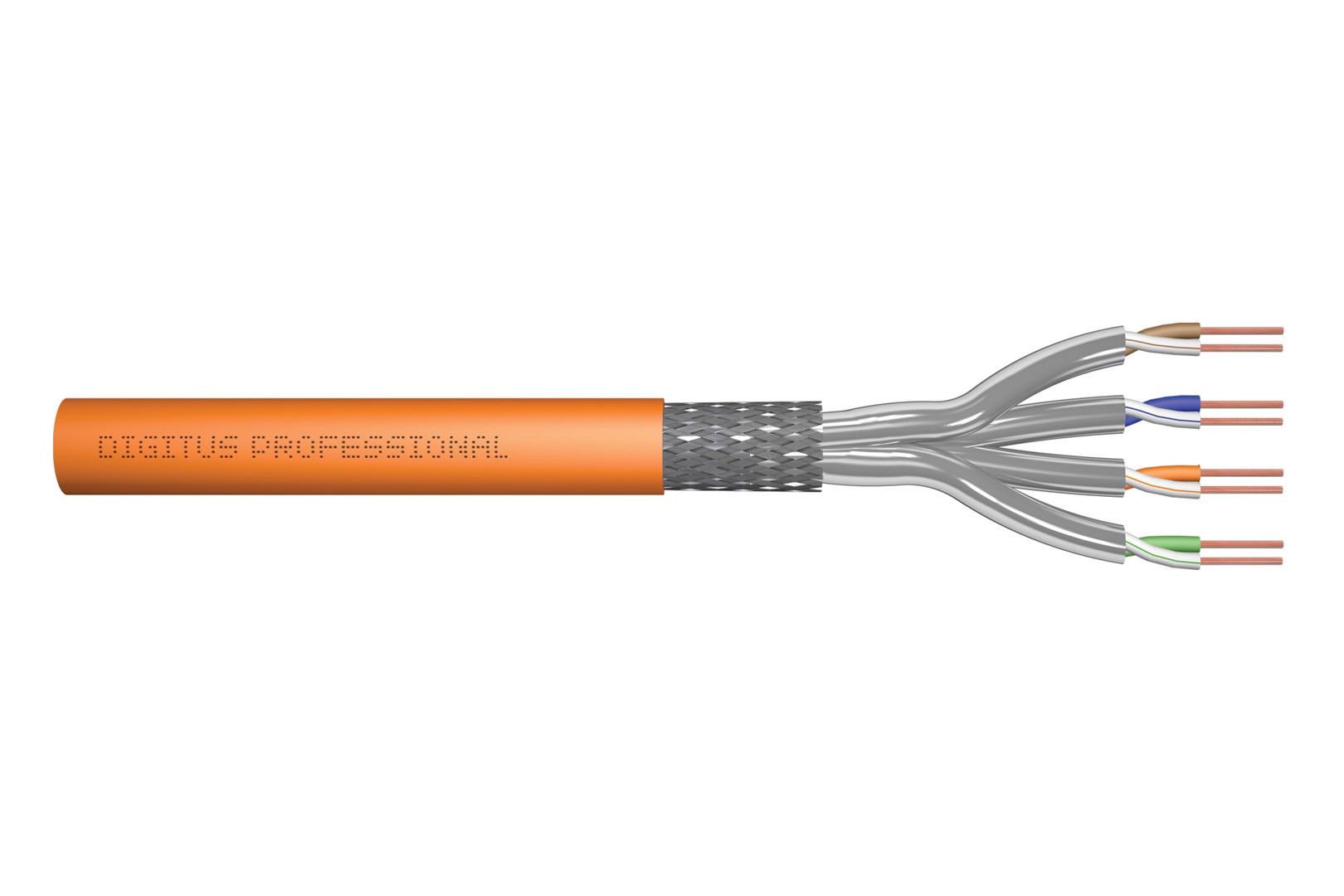 CAT 7 S/FTP data cable - installation cable, 50 m, simplex, Dca-s2, d1, a1