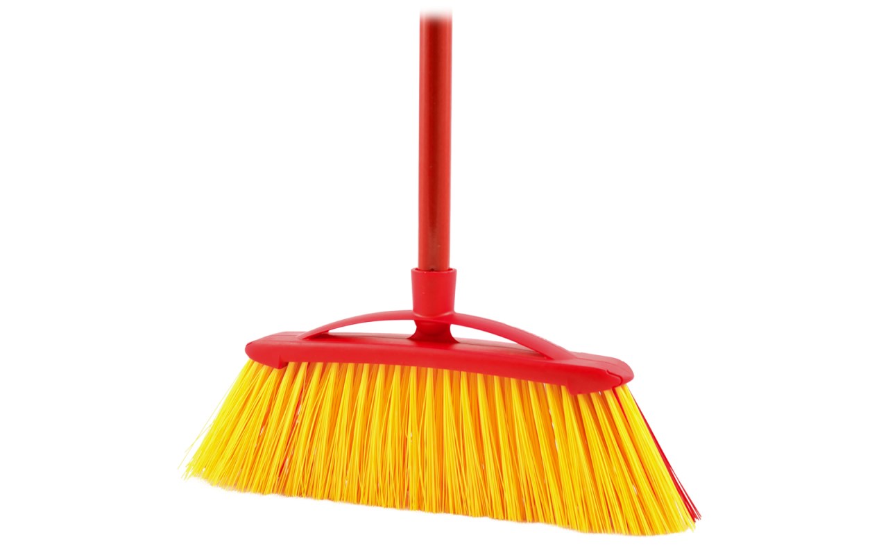 Broom VILEDA 2in1 Garden Outdoor (Red/Yellow)