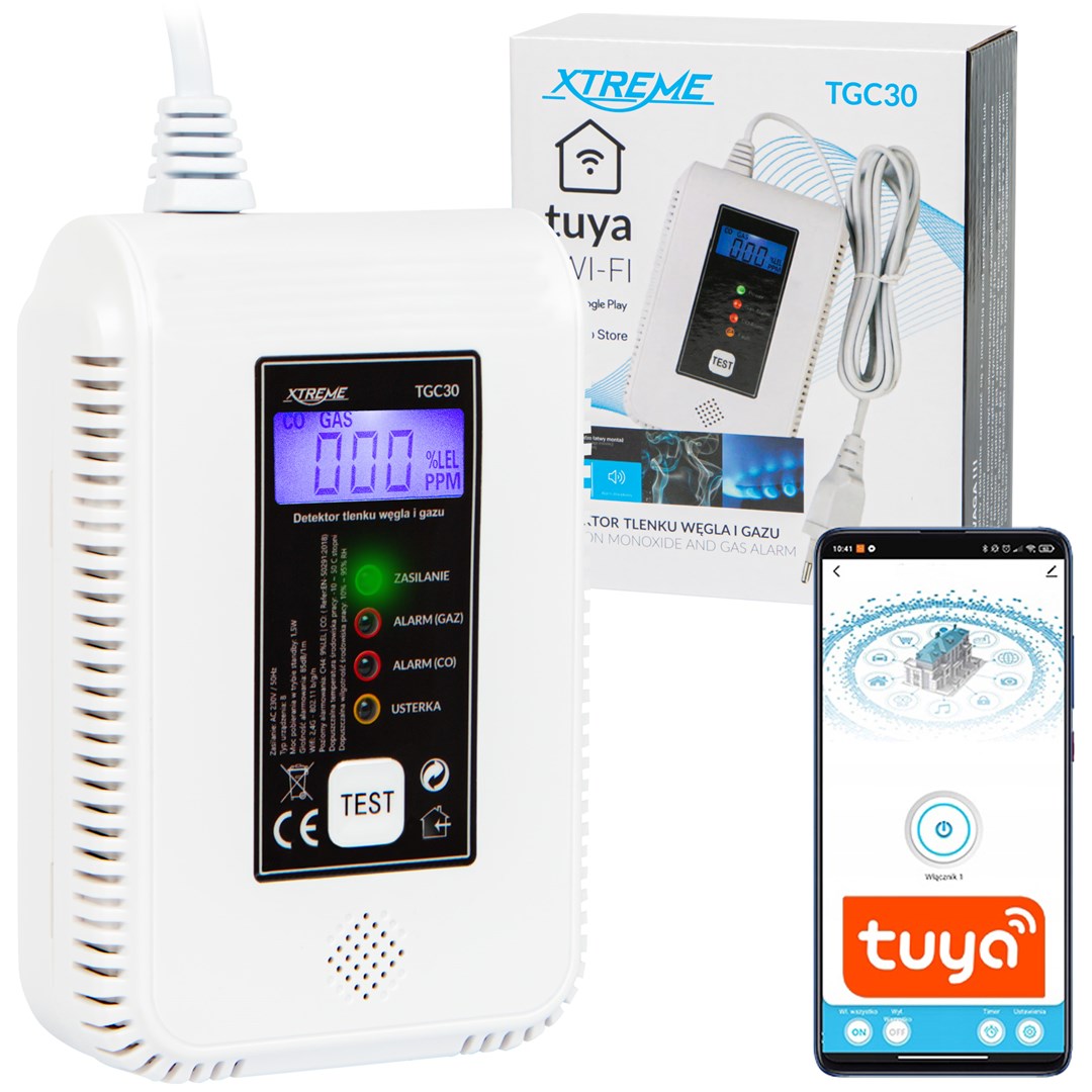 TGC30 WiFi Tuya Carbon Monoxide And Gas Detector