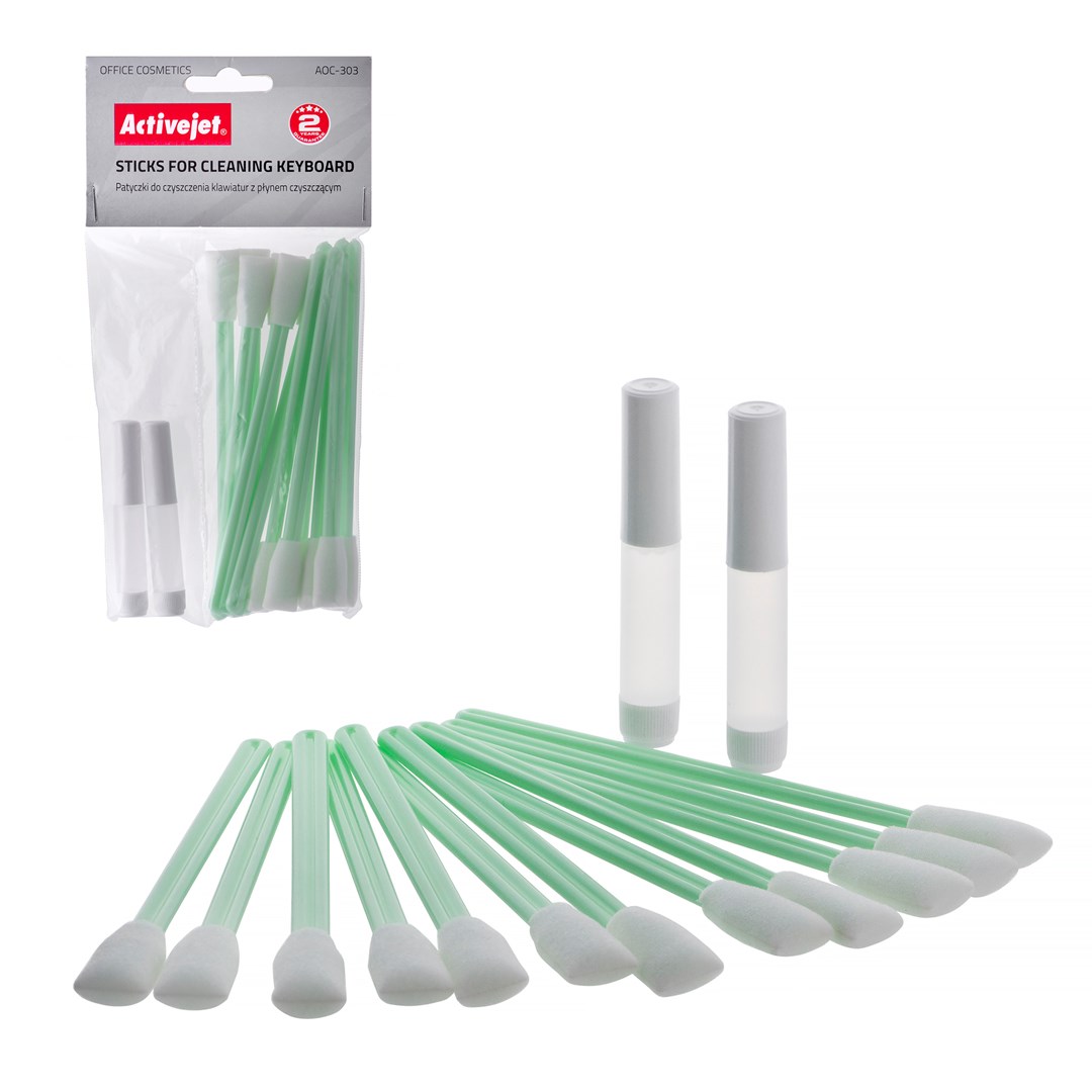 Activejet AOC-303 Keyboard Cleaning Sticks (12 Pcs)