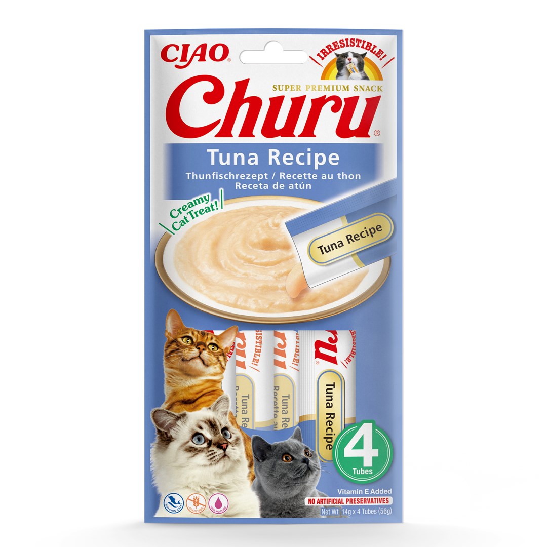 INABA Churu Tuna Recipe - Cat Treats - 4x14 G