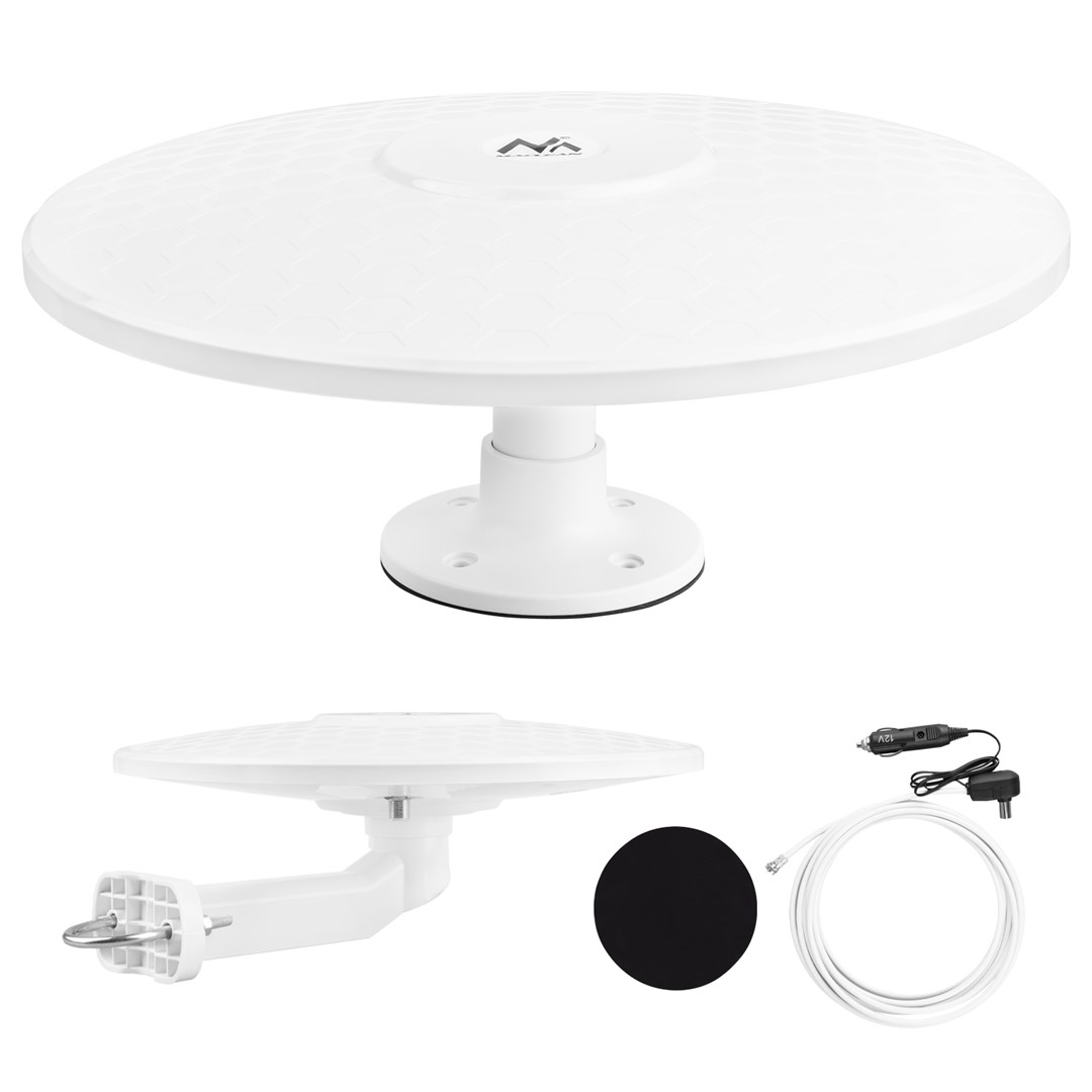 Maclean DVB-T/T2 HEVC Omni-Directional Antenna Active Camper 12V MCTV-103