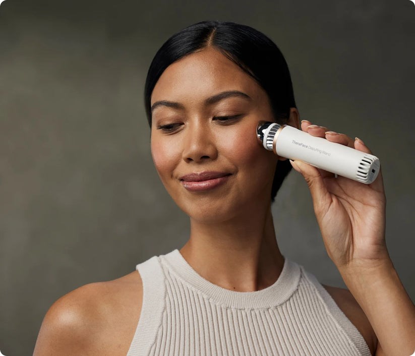 Therabody Theraface Depuffing Wand Massager Face White