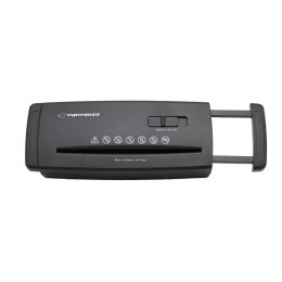 Esperanza EN104 Paper Shredder Strip Shredding 22 Cm Black